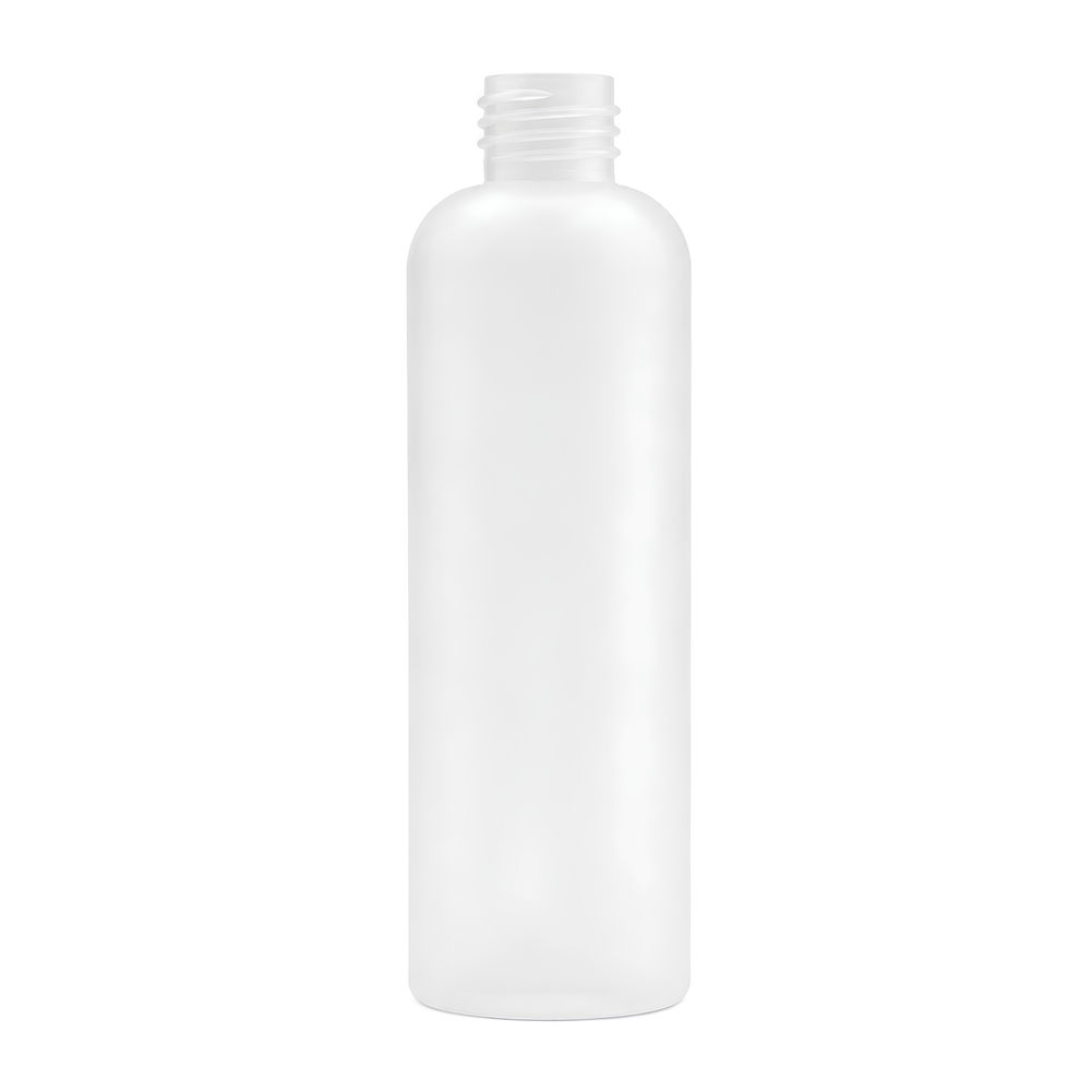 125ml HDPE Boston Tall Bottle (24mm neck) - No Closure - Natural