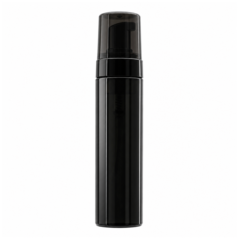 200ml Foam Bottle - With Closure - Black