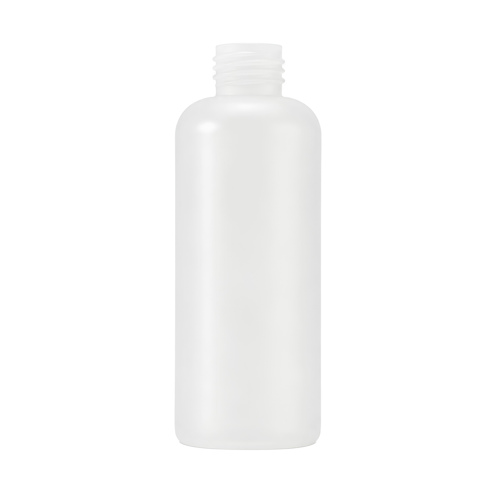 200ml HDPE Boston Bottles (24mm neck) - No Closure - Natural