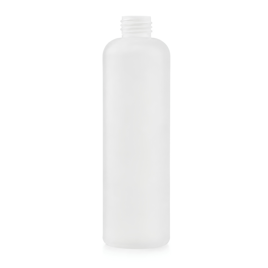 250ml HDPE Boston Tall Bottle (24mm neck) - No Closure - Natural