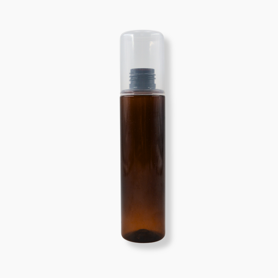 150ml My Spray PET Bottle (24mm neck) - No Closure - With Overcap - Amber
