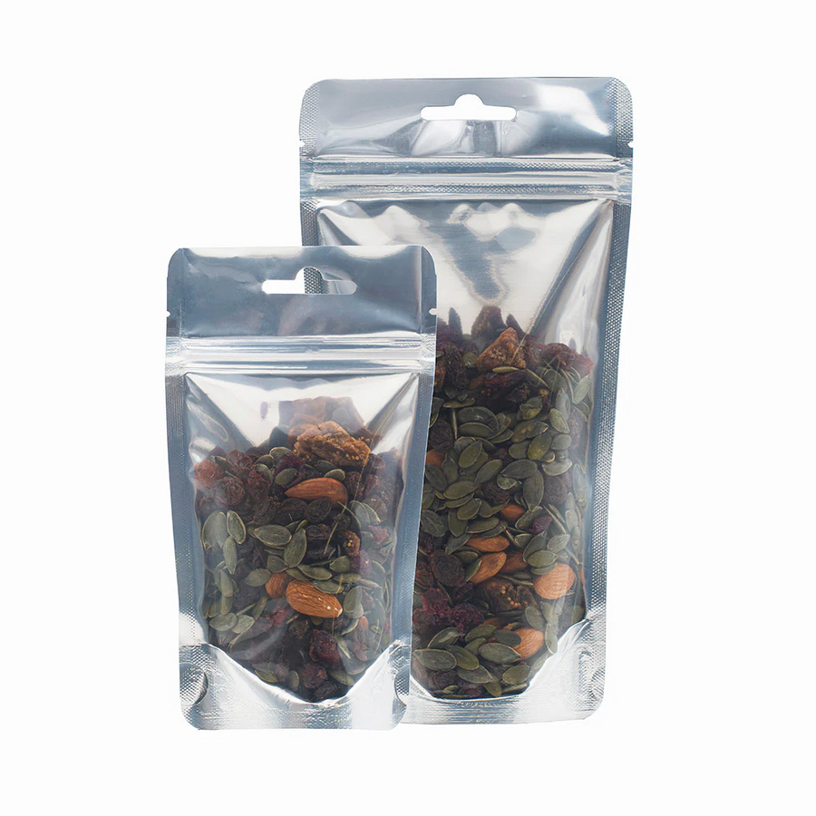 500 ml Stand-Up Pouch (Zipper) - Metallic Clear