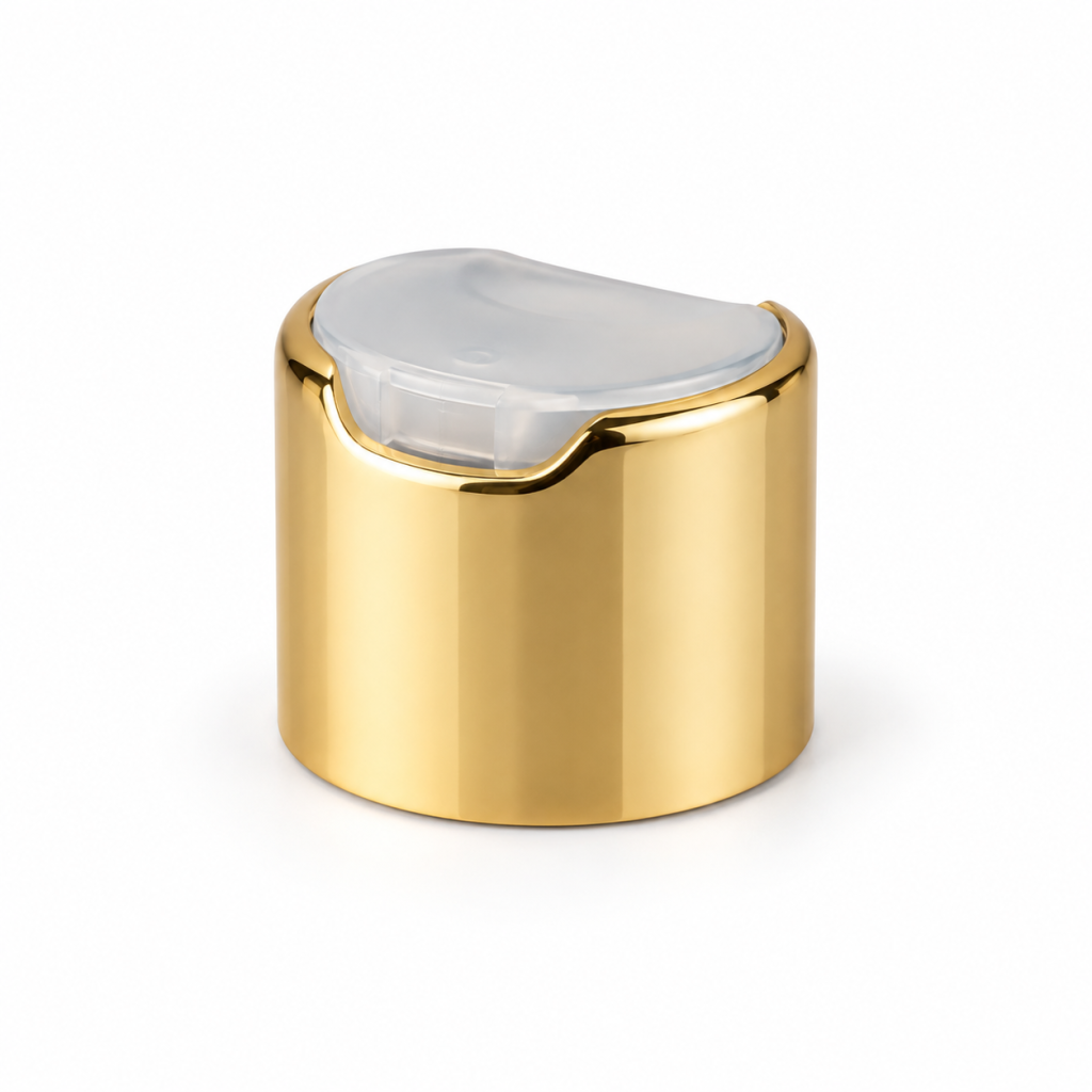 24mm Gold Collar Disc-Top Cap
