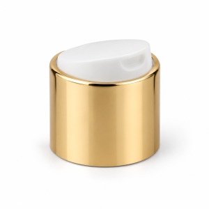 28mm Gold Collar Disc-Top Cap